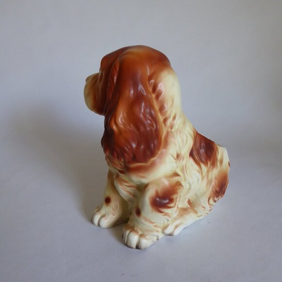 VINTAGE NAPCOWARE JAPAN CERAMIC CAVALIER KING CHARLES SPANIEL DOG VASE PLANTER - Picture 7 of 13